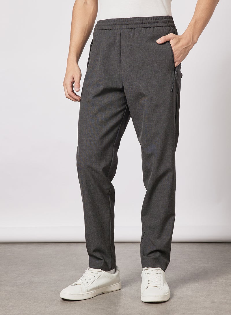 Tapered Trousers Grey