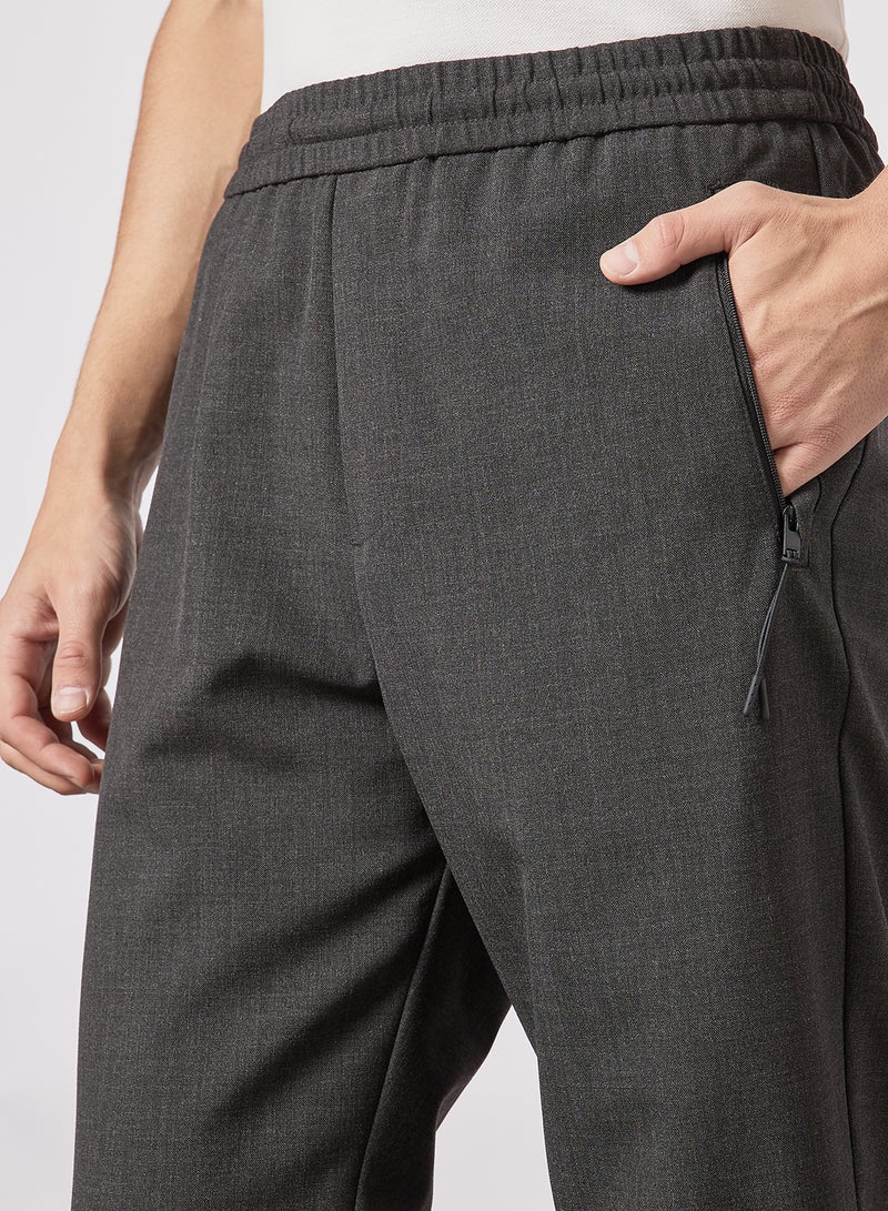 Tapered Trousers Grey