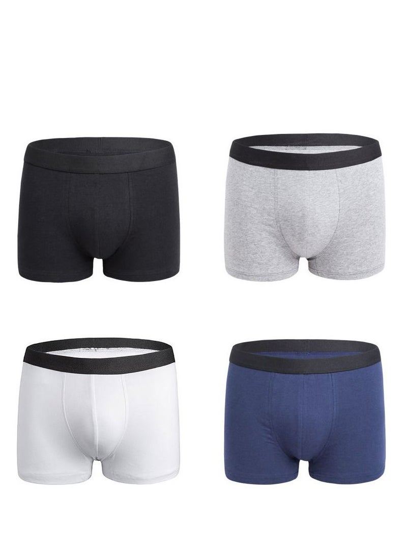 4PCS Men Breathable Underwear Brief Boxers Sets