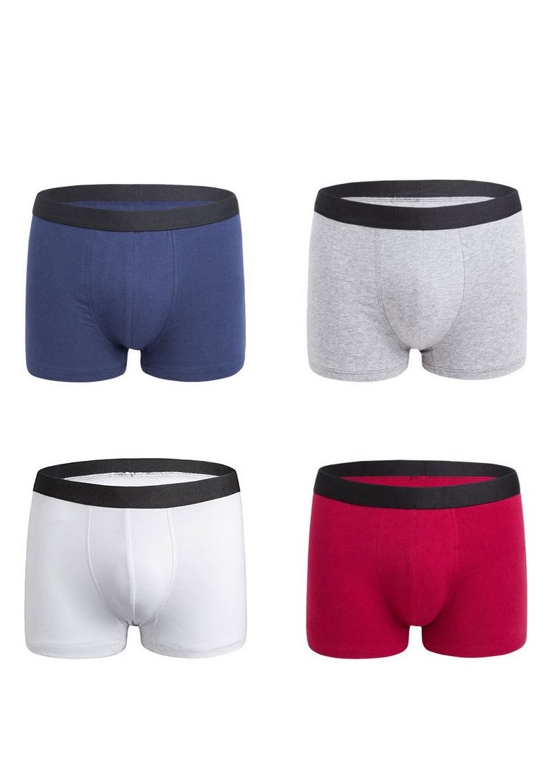 4PCS Men Breathable Underwear Brief Boxers Sets UK US Size