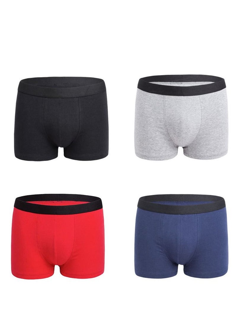 4PCS Men Breathable Underwear Brief Boxers Sets UK US Size