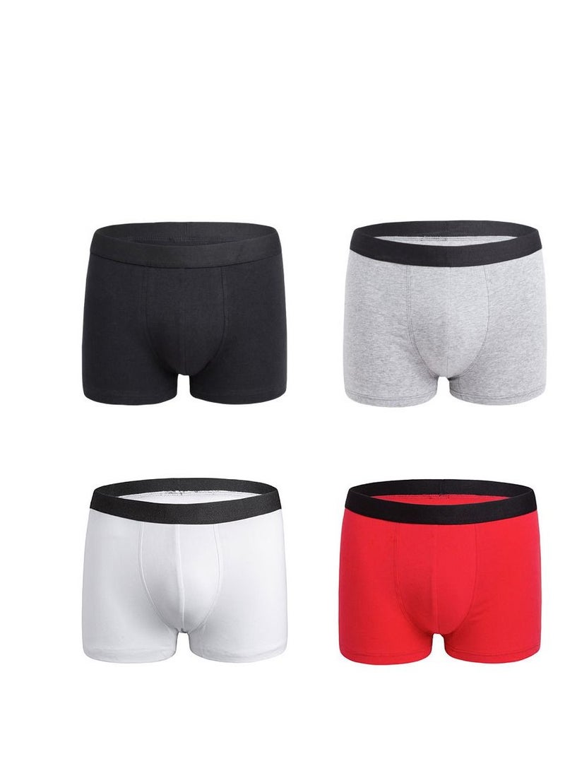 4PCS Men Breathable Underwear Brief Boxers Sets