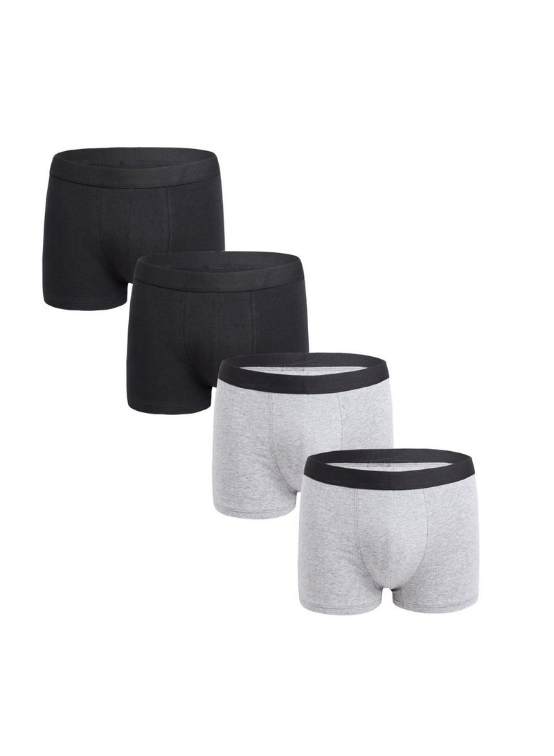 4PCS Men Breathable Underwear Brief Boxers Sets UK US Size