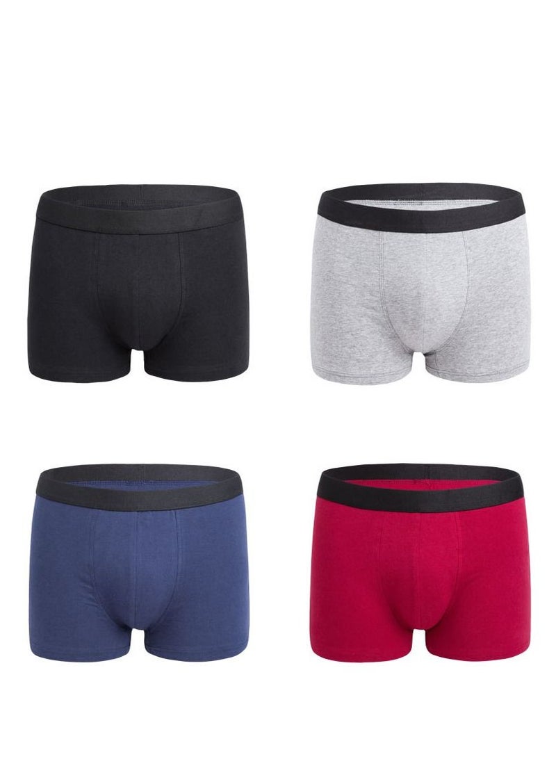 4PCS Men Breathable Underwear Brief Boxers Sets UK US Size