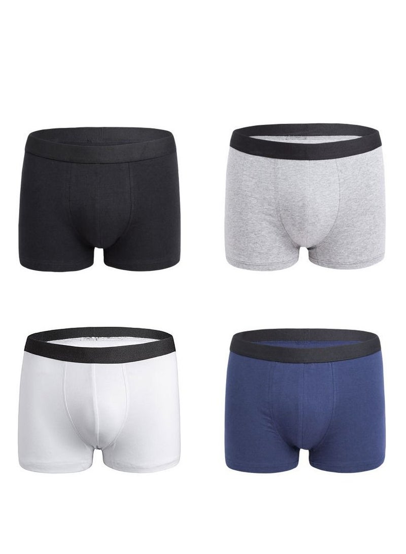 4PCS Men Breathable Underwear Brief Boxers Sets UK US Size