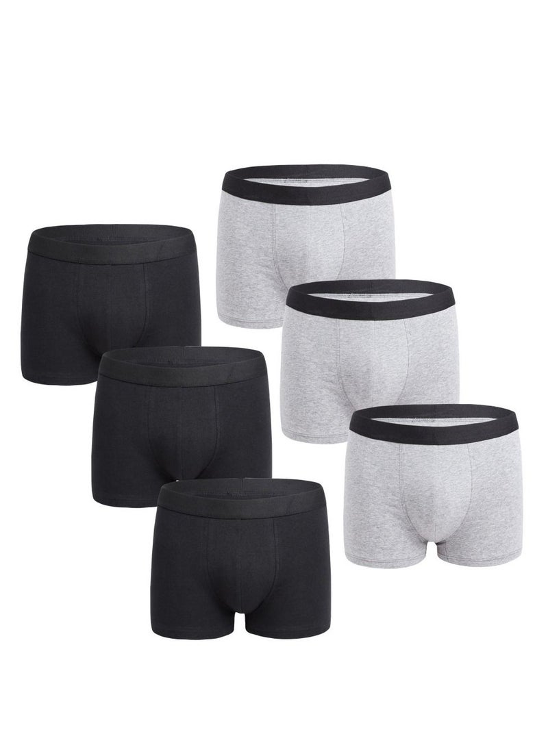 6PCS Men Breathable Underwear Brief Boxers Sets UK US Size