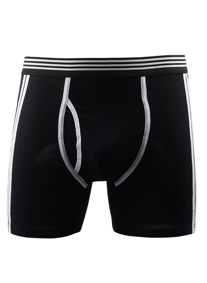 Men Breathable Underwear Brief Black/White