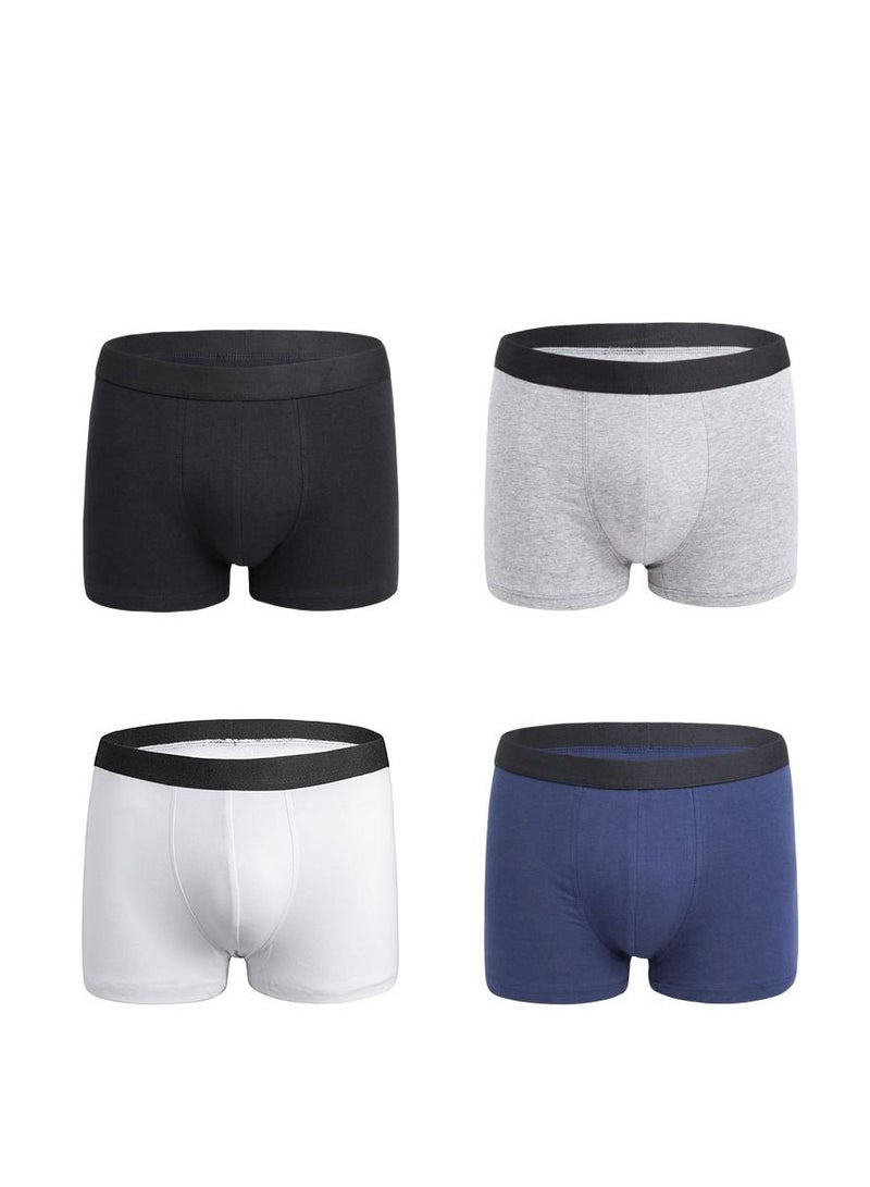 4PCS Men Breathable Underwear Brief Boxers Sets UK US Size