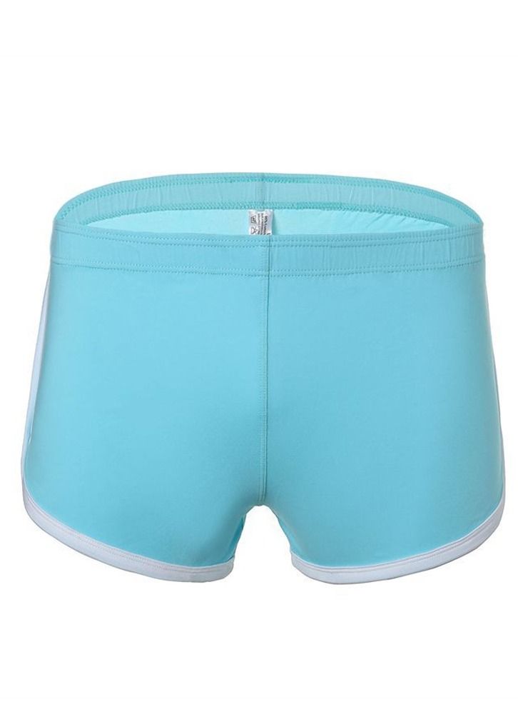 Flat Angle Low Waist Sports Underwear Sky Blue