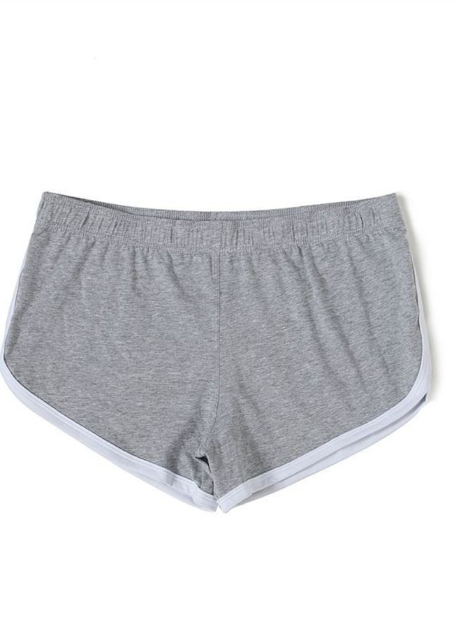 Flat Angle Low Waist Sports Underwear Grey