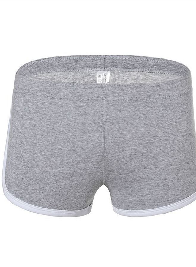 Flat Angle Low Waist Sports Underwear Grey