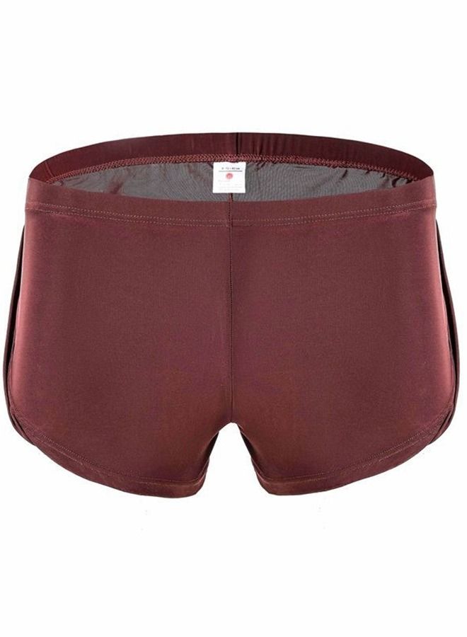 Low Rise Breathable Briefs Reddish Brown