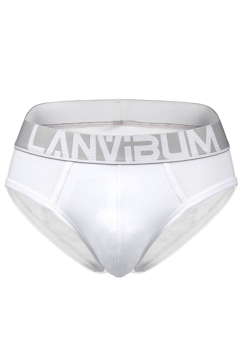 Cotton Mid-rise Men's Underwear White