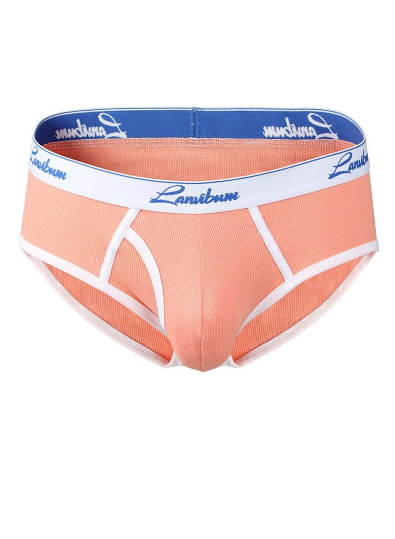 Cotton Mid-rise Men's Underwear Orange