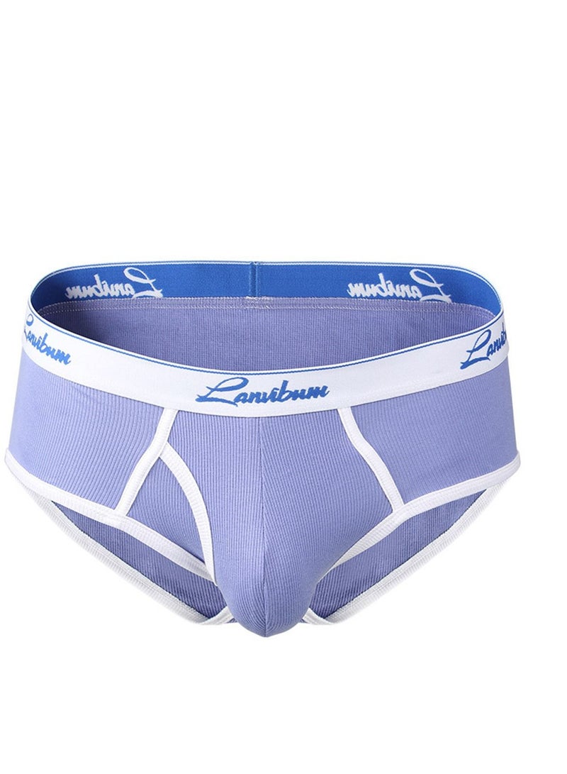 Cotton Mid-rise Men's Underwear Purple