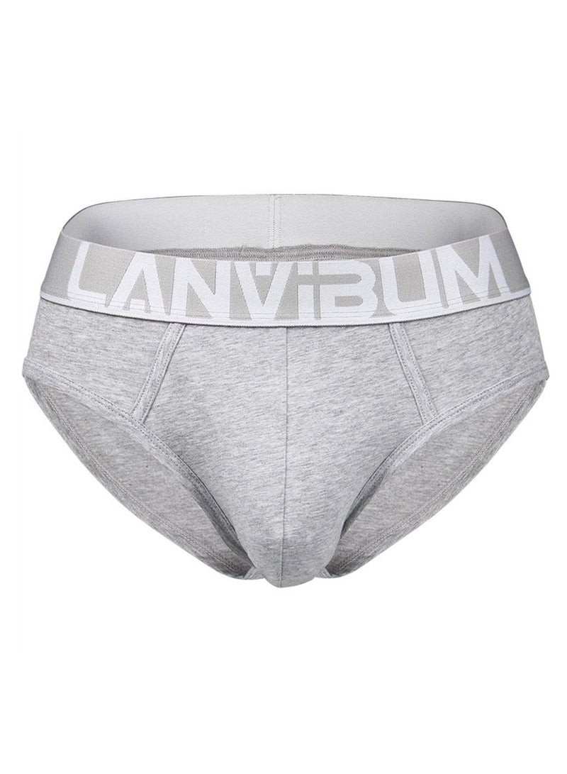 Cotton Mid-rise Men's Underwear Grey