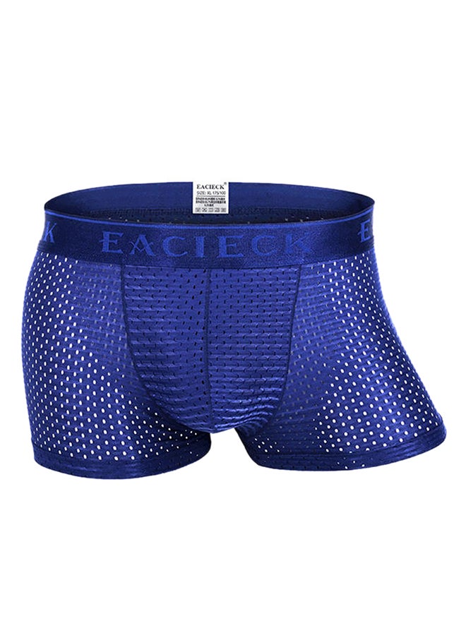 Mesh Nylon Breathable Underwear Blue