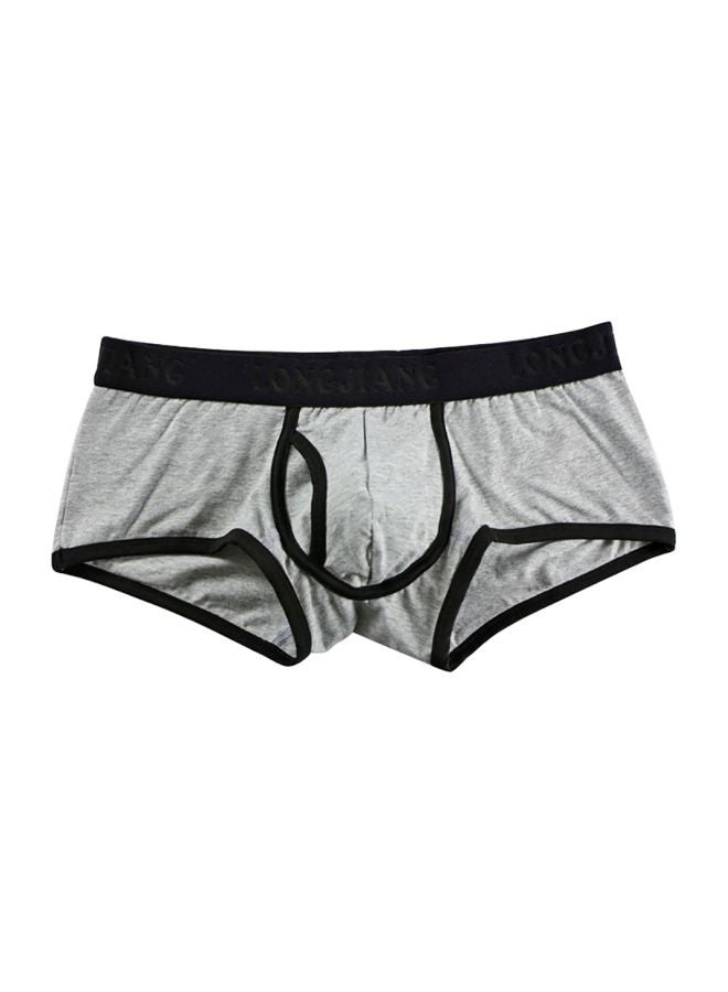 U-Convex Solid Boxers Grey