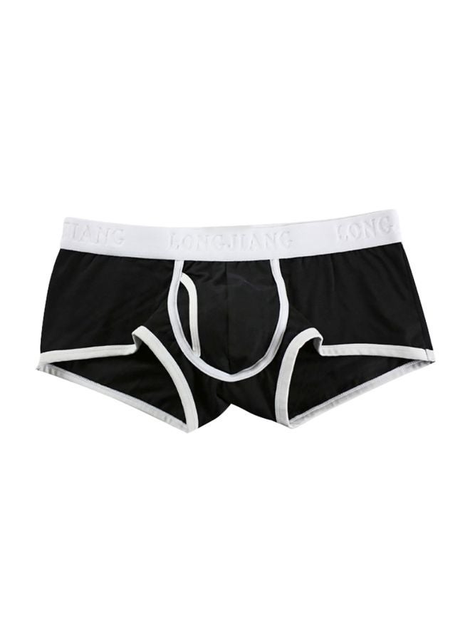 U-Convex Solid Boxers Black