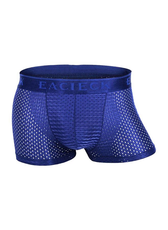 Mesh Detail Boxer Dark Blue