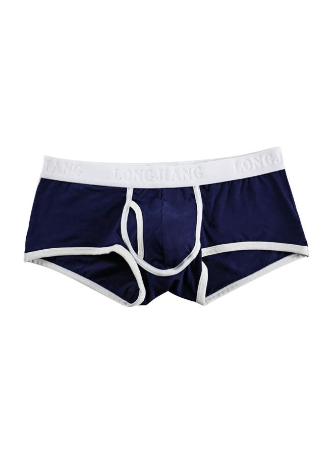 U-Convex Solid Boxers Blue