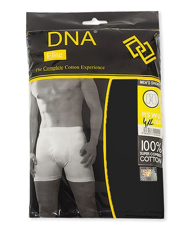 Men Plain Black Underwear Boxer Combed Cotton Six Pcs Pack