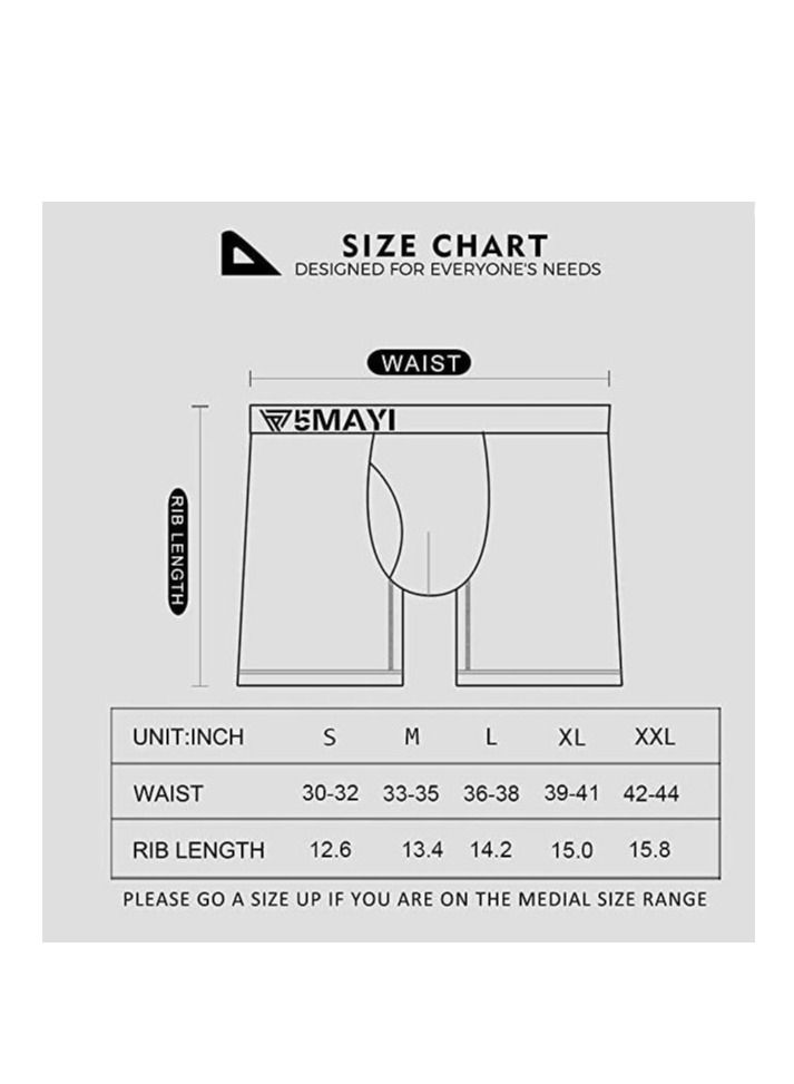 Natural Feelings Mens Boxer Shorts Soft Cotton Men Pack Breathable Mens Underwear Boxer Briefs