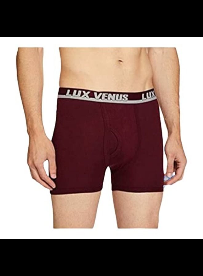 LUX VENUS Men's Pack of 3 Plain Boxers