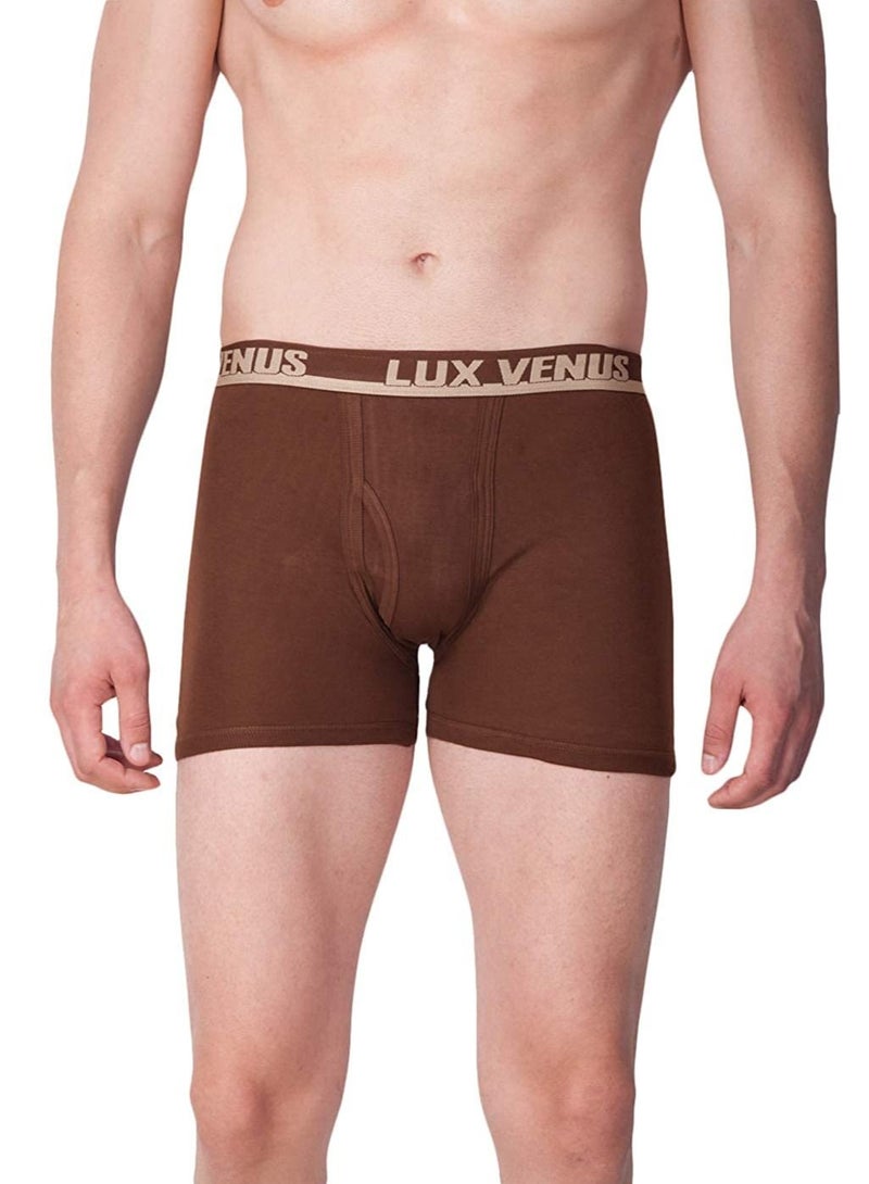 LUX VENUS Men's Pack of 3 Plain Boxers