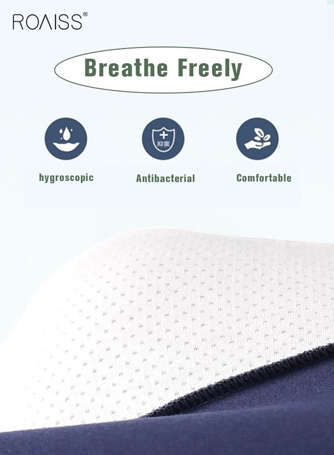 4 Pack Set Men's 95% Cotton Boxer Shorts Breathable Soft Underwear Summer High Stretch Seamless Underwear