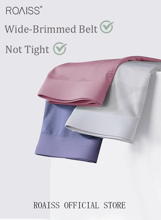 Set of 3 Men's Boys Ice Silk Boxer Briefs Boxer Briefs Breathable Soft Underwear Summer Stretch Plus Size Teen Classic Briefs