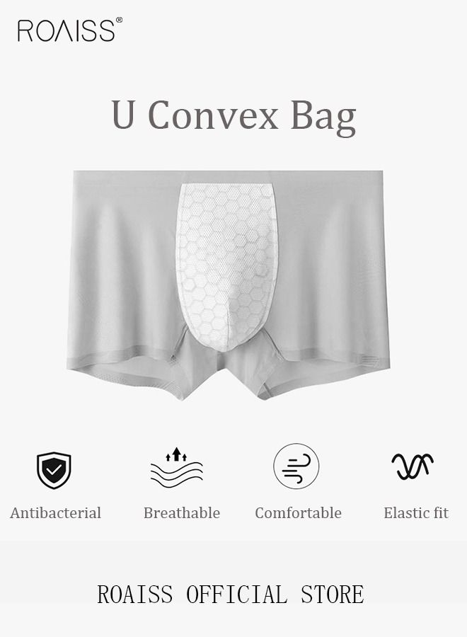 Set of 3 Men's Boys Ice Silk Boxer Briefs Boxer Briefs Breathable Soft Underwear Summer Stretch Plus Size Teen Classic Briefs