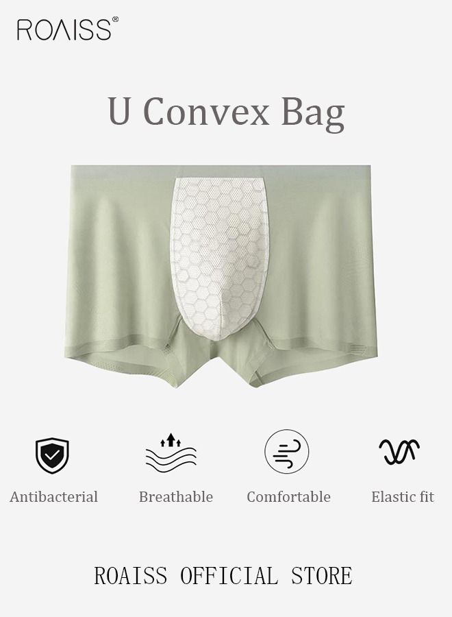 Set of 3 Men's Boys Ice Silk Boxer Briefs Boxer Briefs Breathable Soft Underwear Summer Stretch Plus Size Teen Classic Briefs