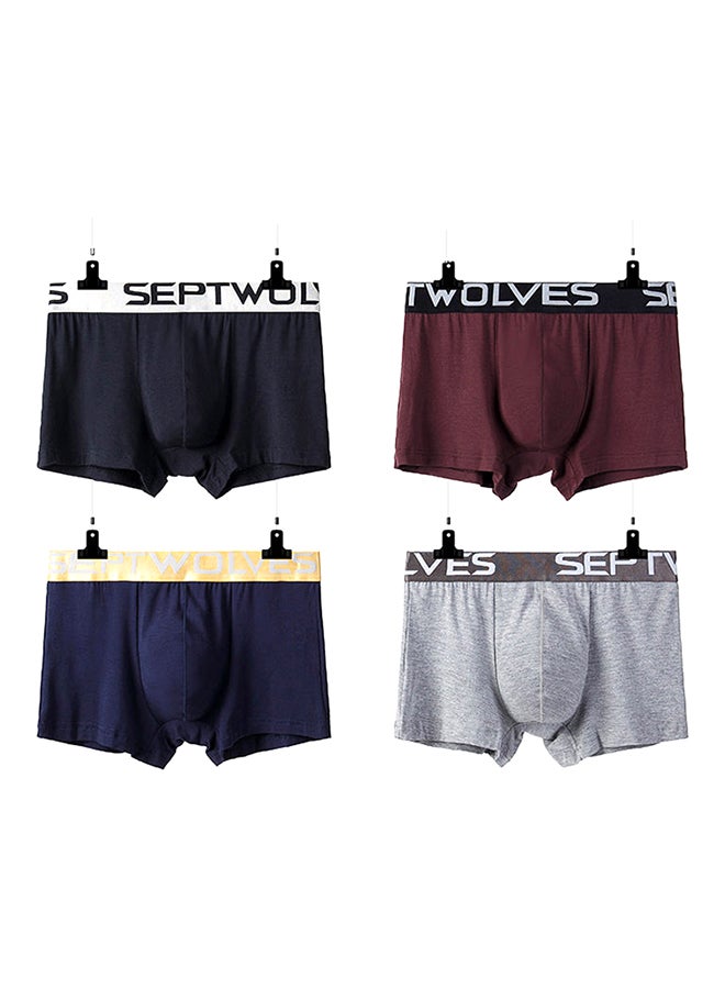 4 Pack Of Regular Boxer Brief Multicolour