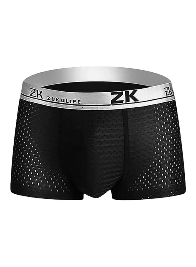 Casual Textured Boxer Brief Black