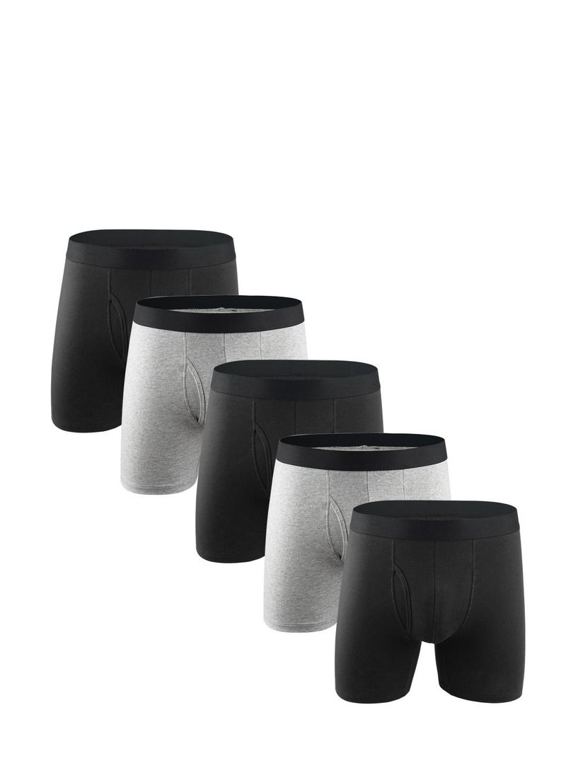 Natural Feelings Mens Boxer Shorts Soft Cotton Men Pack Breathable Mens Underwear Boxer Briefs   Size：S