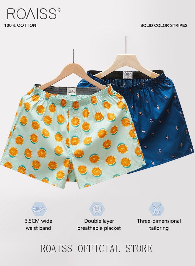 2 Pack Men Arrow Pants Men Cotton Loose Boxer Briefs Men Casual Furniture Comfort Cotton Briefs Large Size Men Briefs