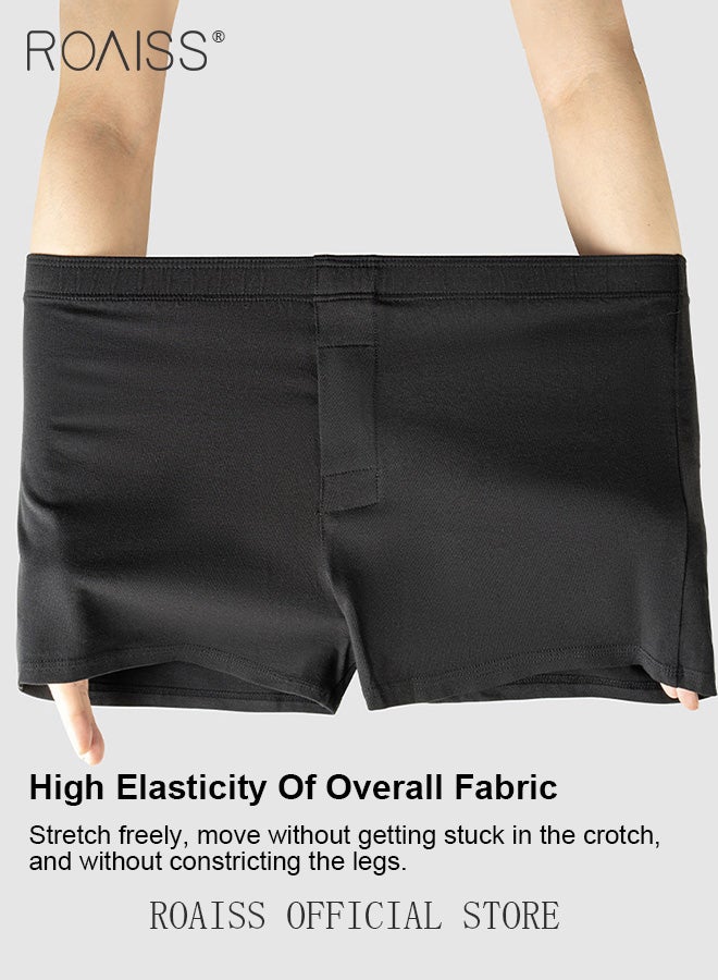3 Pack Plus Size Men Arolo Shorts  Pure Cotton Fabric Loose Fit Design Youth Boxer Briefs Comfortable Underwear Lounge Pants and Casual Shorts for Men Skin Friendly and Soft