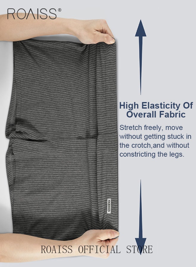 3 Pack Plus Size Men Arolo Shorts  Pure Cotton Fabric Loose Fit Design Youth Boxer Briefs Comfortable Underwear Lounge Pants and Casual Shorts for Men Skin Friendly and Soft