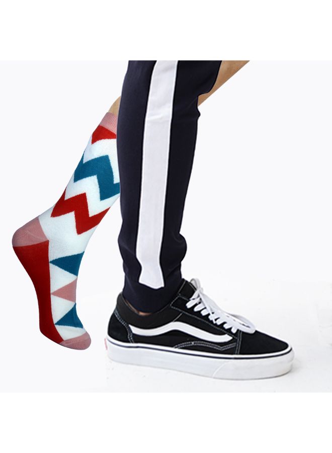 Pack Of 3 Colorful Dress Socks Multicolour