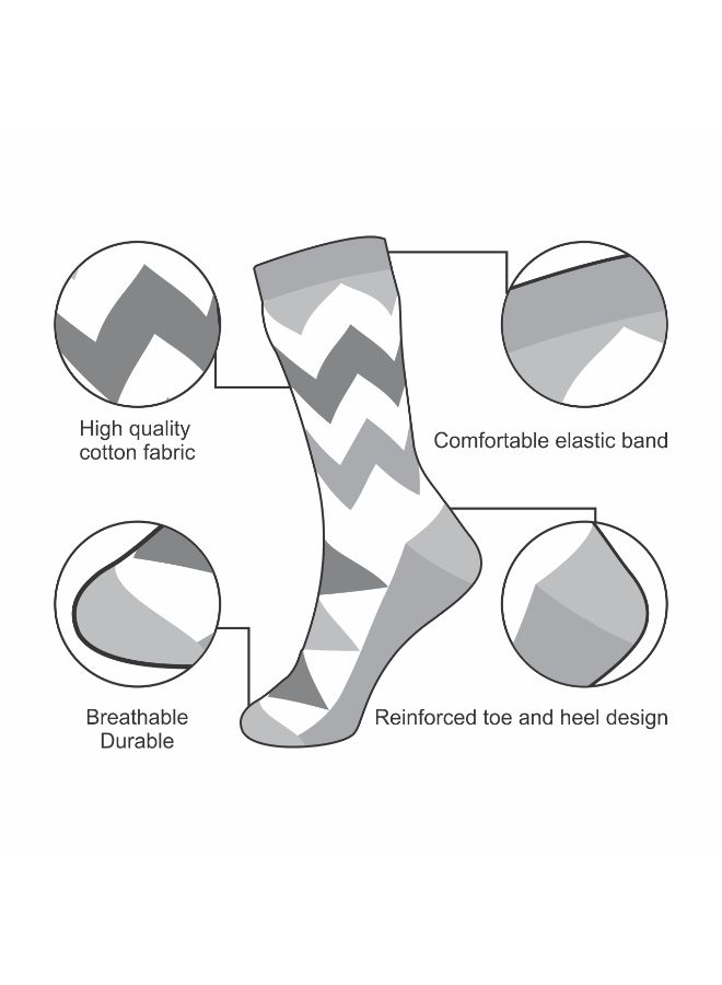 Pack Of 3 Colorful Dress Socks Multicolour