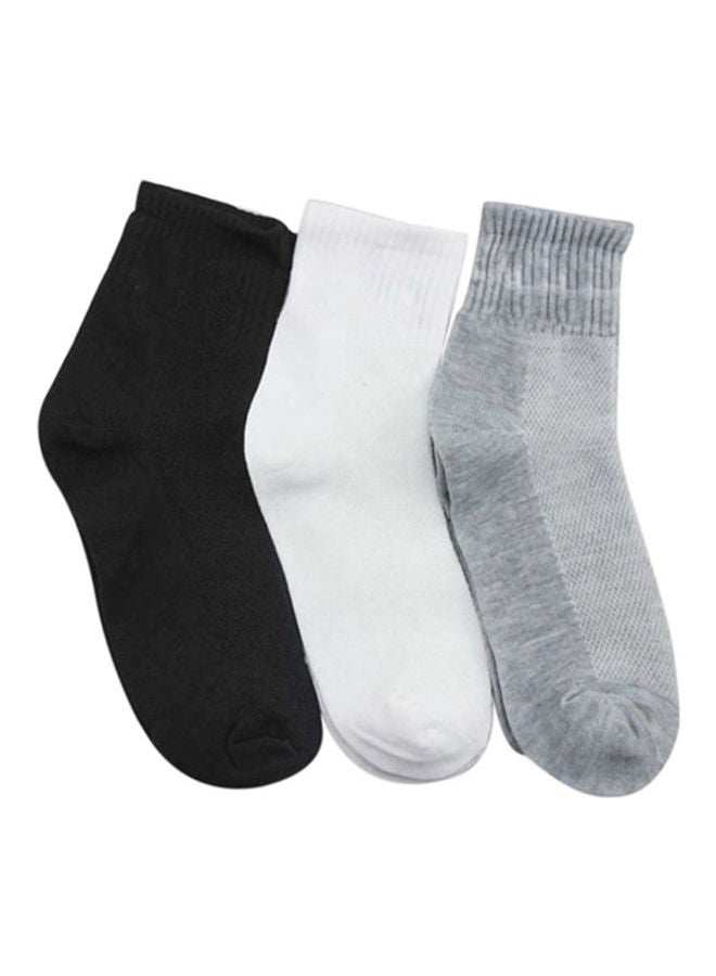 5 Pairs Men Business Breathable Socks Thermal Soft Cotton Blended Casual Sport Sock Grey