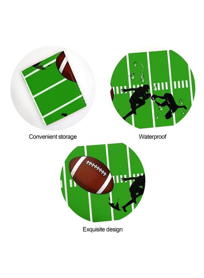 2 Packs Football Table Cover Football Theme Tablecloths For Game Day Sports Theme Birthday Party Supplies Outdoor School Event Decorations