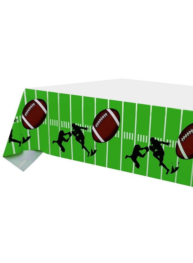 2 Packs Football Table Cover Football Theme Tablecloths For Game Day Sports Theme Birthday Party Supplies Outdoor School Event Decorations