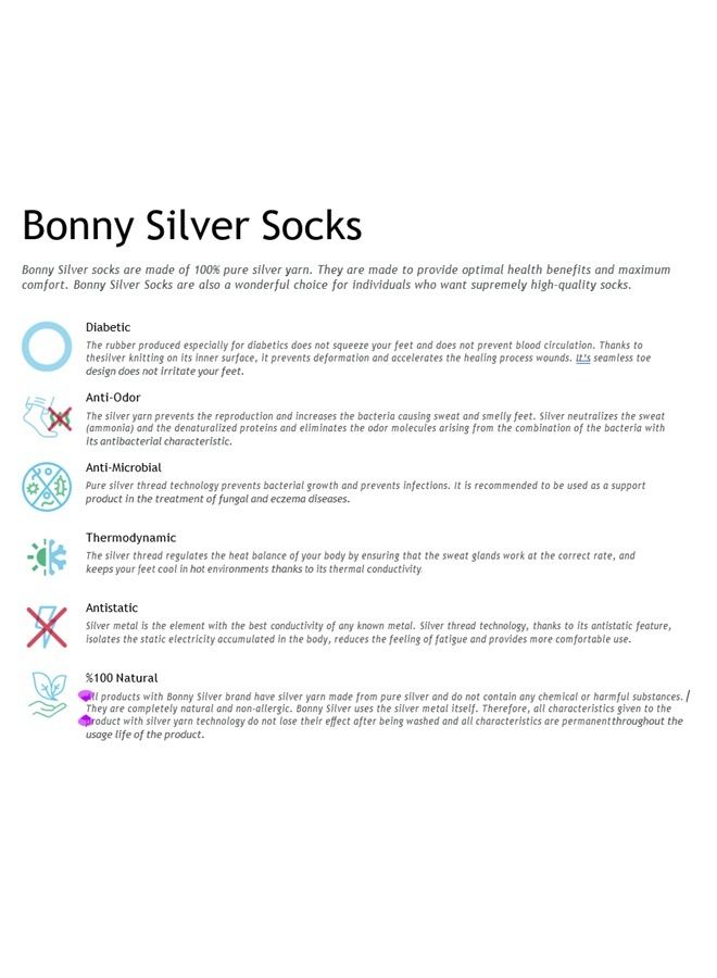AntiOdor Sneaker Men Silver Socks