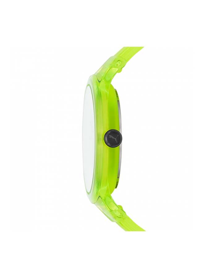 Contour 36mm Women's Quartz Watch With Yellow Polyurethane Strap