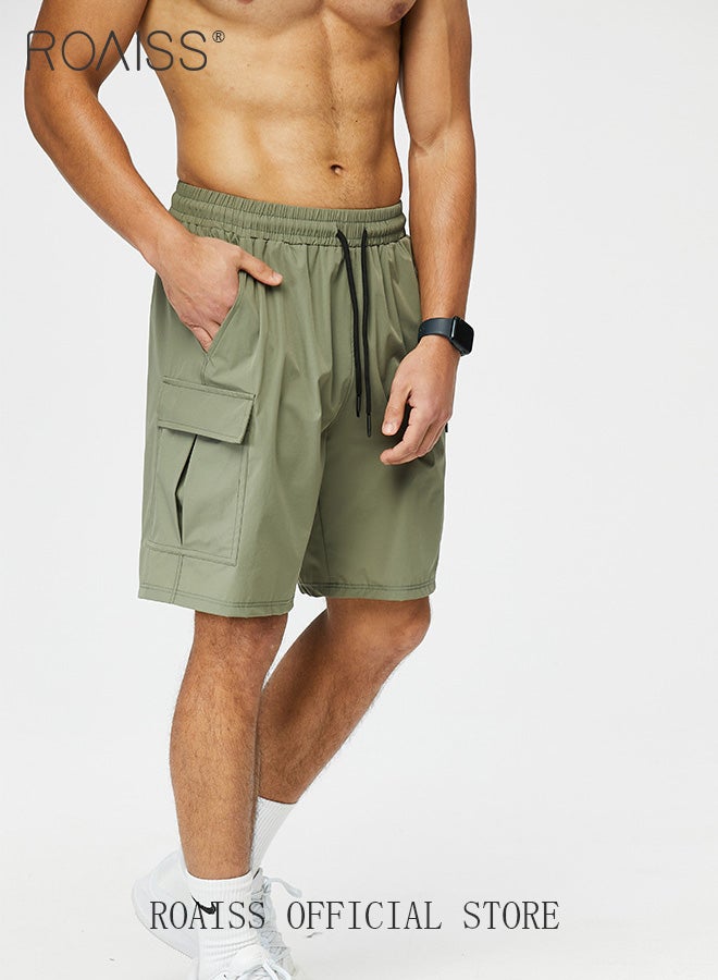 Classic Quick-Dry Workout Shorts Loose Fit Men's Shorts With Pockets Straight Leg Cargo Shorts