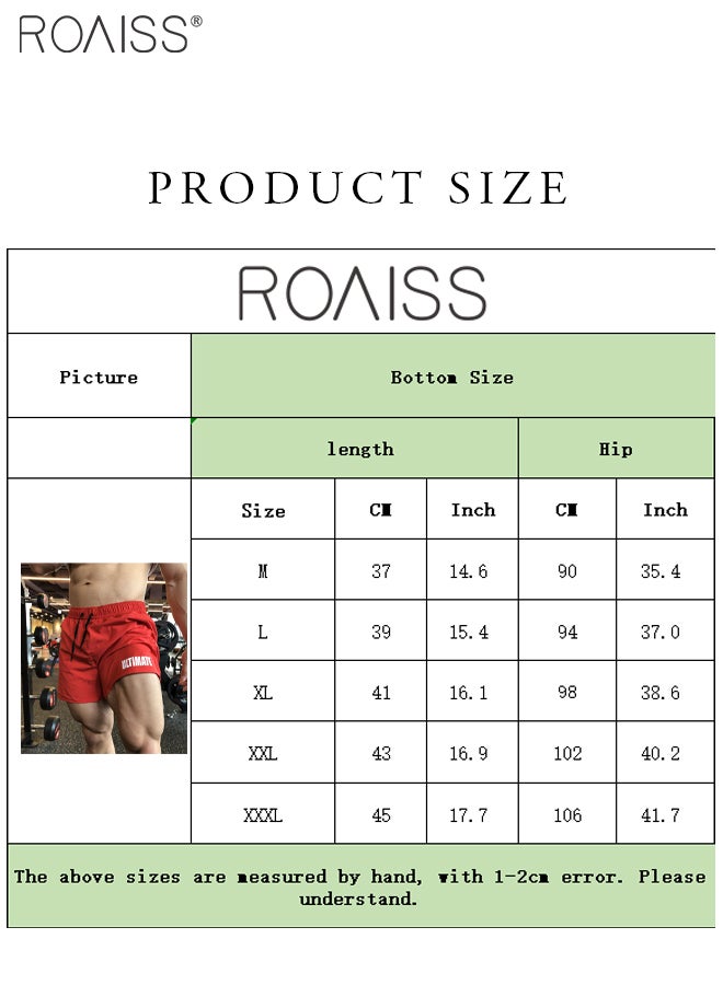 Summer Fashion Joggers Shorts Men Bodybuilding Fitness Quick-Dry Sport Short Pants Male Beach Shorts