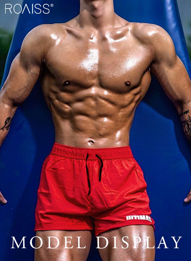Summer Fashion Joggers Shorts Men Bodybuilding Fitness Quick-Dry Sport Short Pants Male Beach Shorts