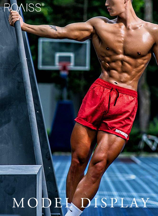 Summer Fashion Joggers Shorts Men Bodybuilding Fitness Quick-Dry Sport Short Pants Male Beach Shorts